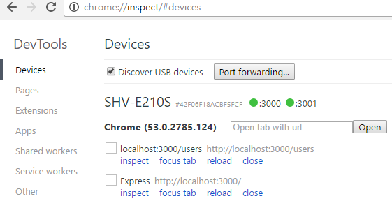chrome://inspect/#devices
